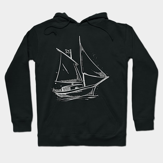 Sailing Boat gift idea Hoodie by HBfunshirts